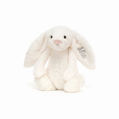 Jellycat Bashful Cream Bunny Medium USA | 32589AJGR